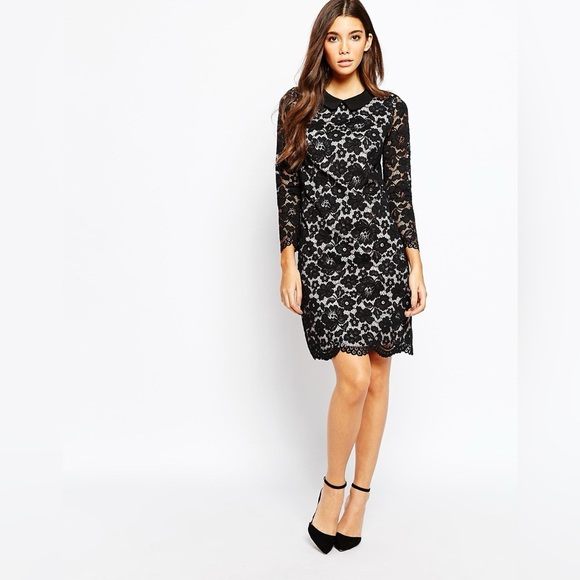 NWT Ted Baker Ameera Scallop Hem Lace Dress - sz 2 - Picture 1 of 5